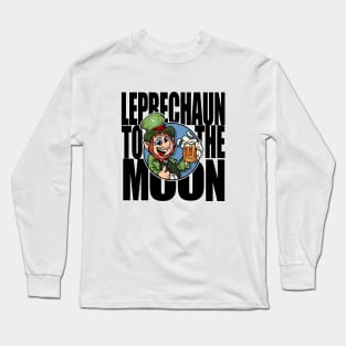 Leprechaun Token - LEP - Black - TO THE MOON Long Sleeve T-Shirt